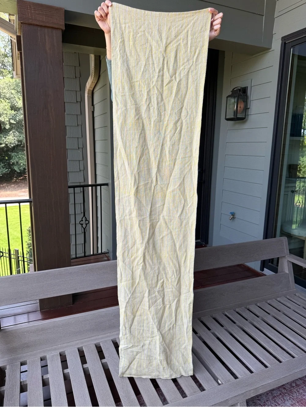 New🌟Terrain-Wisteria Dot Linen Runner-Gold